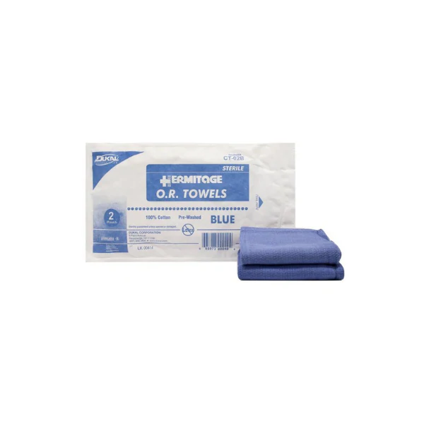 Towel O.R. Dukal™ 17 W X 26 L Inch Blue Sterile  .. .  .  